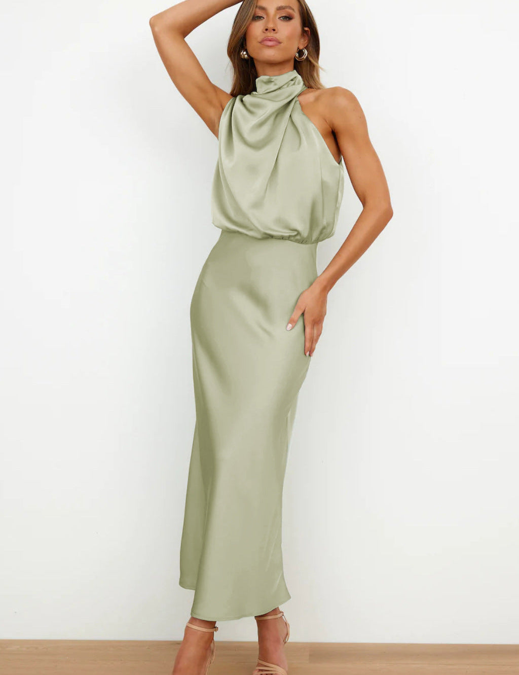 Tyra | Vestido de noite elegante com decote halter