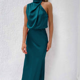 Tyra | Vestido de noite elegante com decote halter