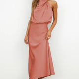 Tyra | Vestido de noite elegante com decote halter