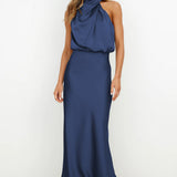 Tyra | Vestido de noite elegante com decote halter