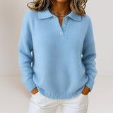 Olivia™ - Pullover de caxemira suave com gola