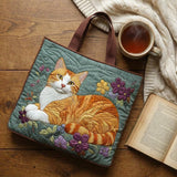 Saco feito à mão - Gato Laranja