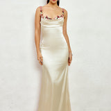 Pixie | Vestido longo de cetim