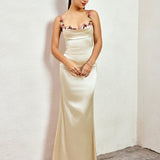 Pixie | Vestido longo de cetim