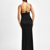Pixie | Vestido longo de cetim