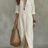 WILLOW | Vestido maxi etéreo com um corte lisonjeiro e versátil