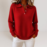 Olivia™ - Pullover de caxemira suave com gola