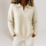 Olivia™ - Pullover de caxemira suave com gola