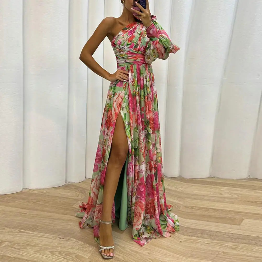 Philippa | Vestido assimétrico de um ombro