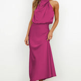 Tyra | Vestido de noite elegante com decote halter