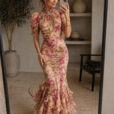 Sara - Maxi Vestido Rosa