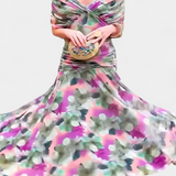 Alondra | Vestido longo colorido com decote em V