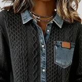 Simão™ | Camisa de Patchwork em Denim