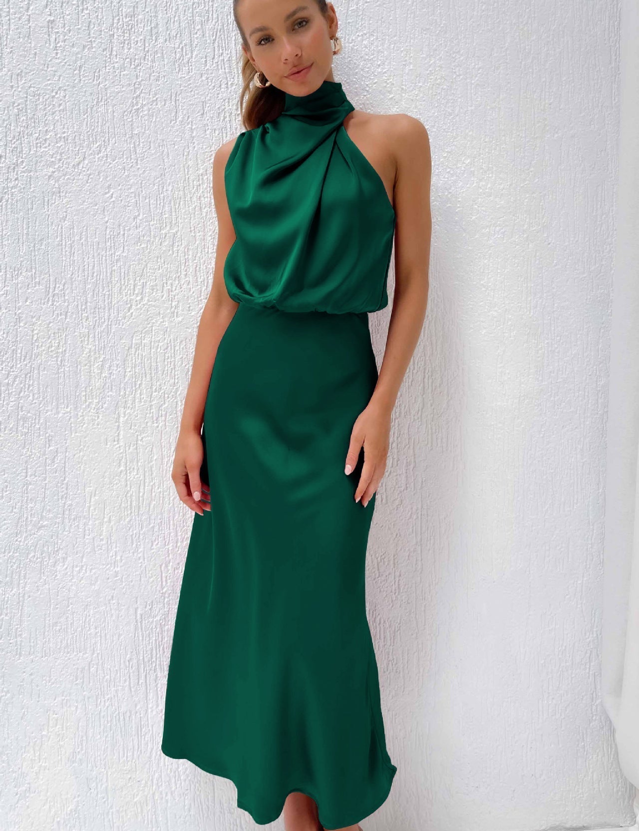 Tyra | Vestido de noite elegante com decote halter