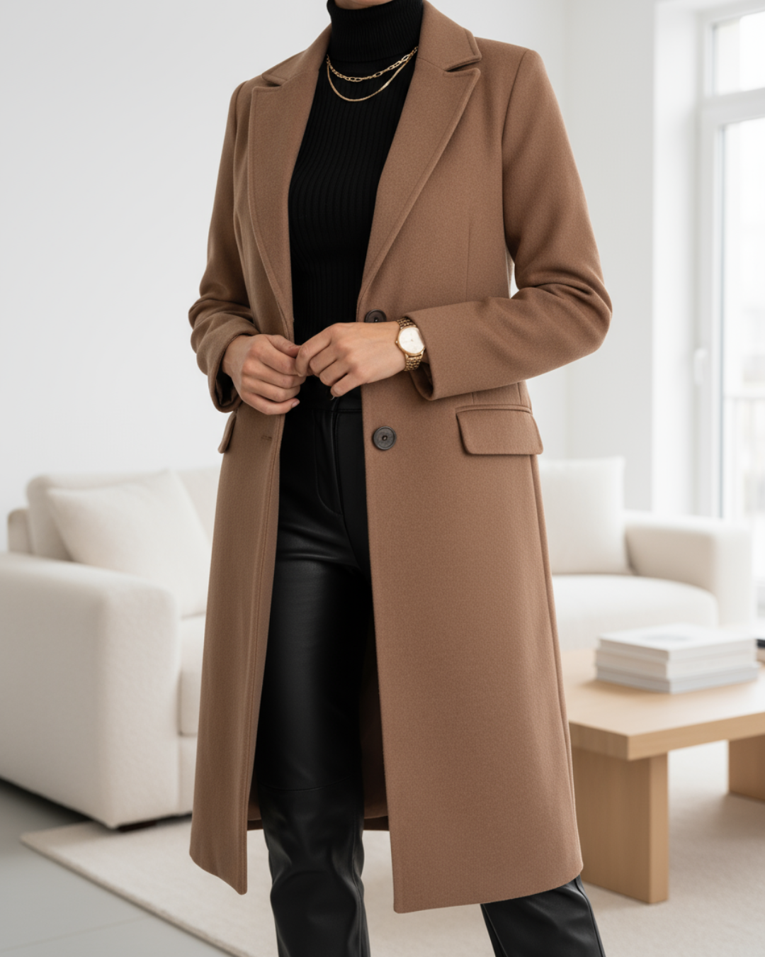 Taylor™ | Casaco longo de caxemira com design elegante