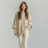 Hanelore – Pullover macio com decote redondo