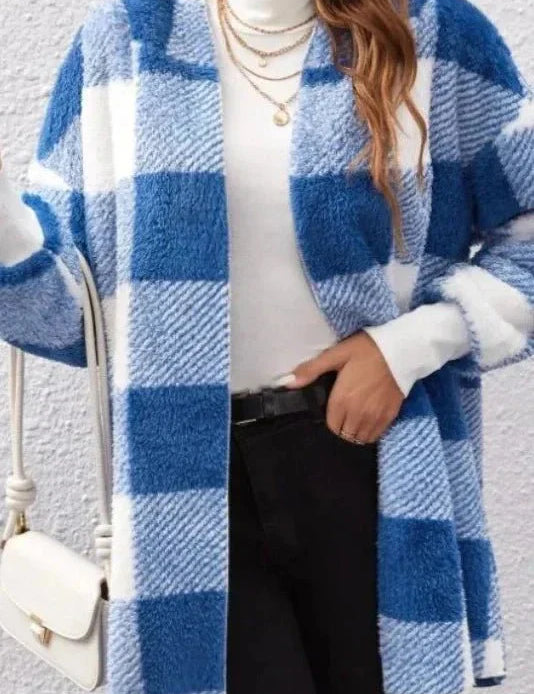 Alberte | Sweatshirt com capuz em xadrez