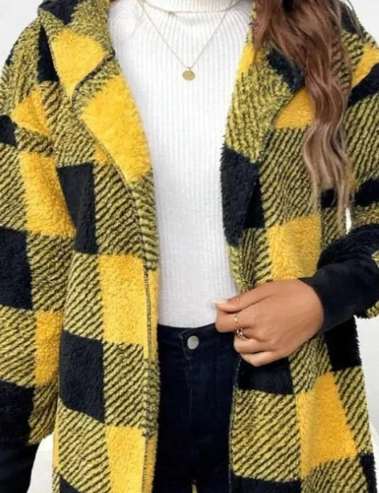 Alberte | Sweatshirt com capuz em xadrez