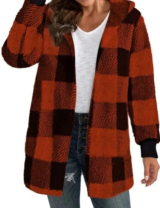 Alberte | Sweatshirt com capuz em xadrez