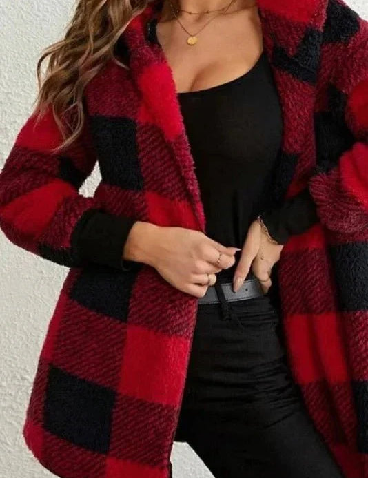 Alberte | Sweatshirt com capuz em xadrez