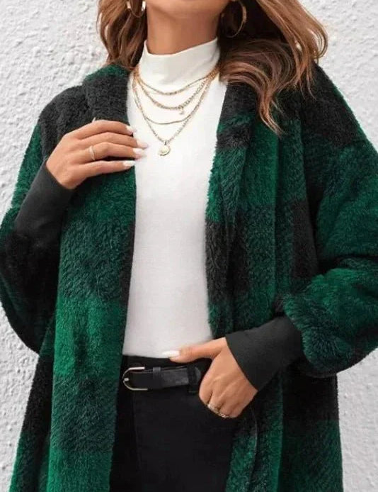 Alberte | Sweatshirt com capuz em xadrez