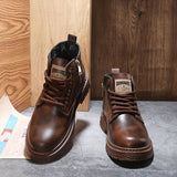 Alex™ | Botas vintage com atacadores