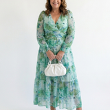 Kamil | Vestido maxi com mangas longas e estampado colorido