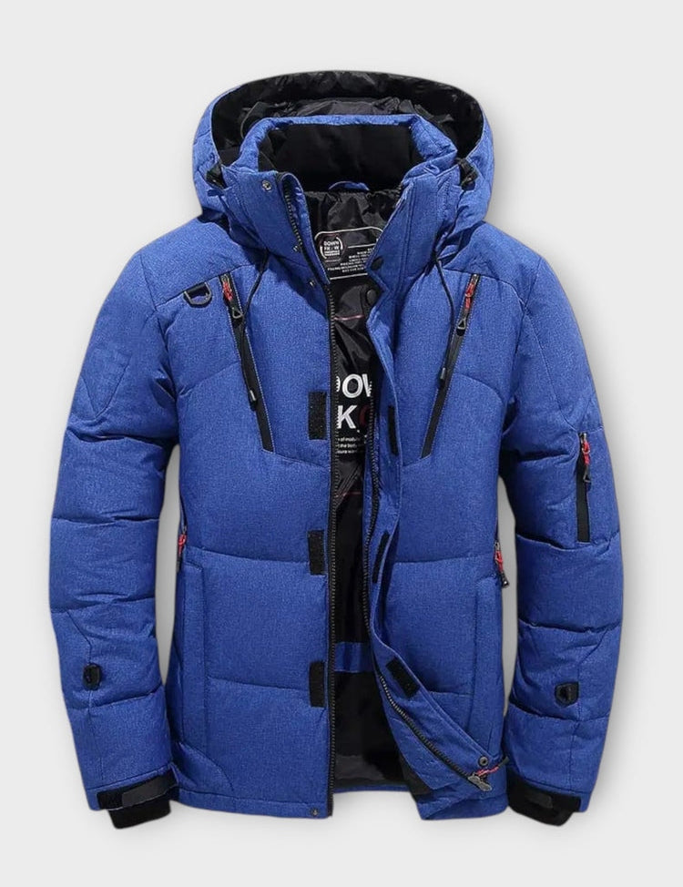 Arktis Pro™ | Parka de Inverno Masculina com Design Monocromático