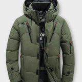 Arktis Pro™ | Parka de Inverno Masculina com Design Monocromático