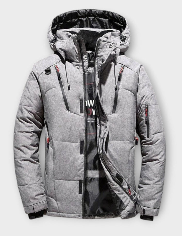 Arktis Pro™ | Parka de Inverno Masculina com Design Monocromático