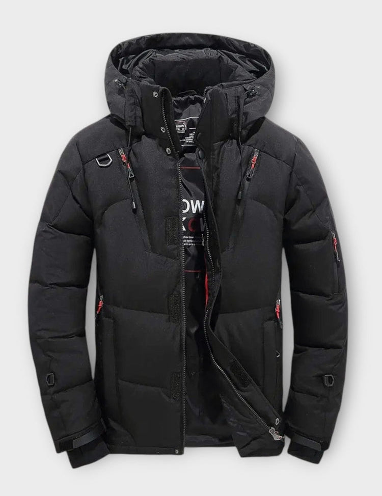 Arktis Pro™ | Parka de Inverno Masculina com Design Monocromático