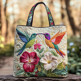 Bolsa de Ombro - Colibri e Flores Brancas