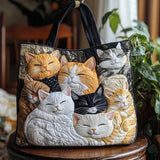 Bolsa de quilt feita à mão - Gatinhos a dormir
