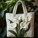 Bolsa de Arte para Cobertura - Lírios Brancos
