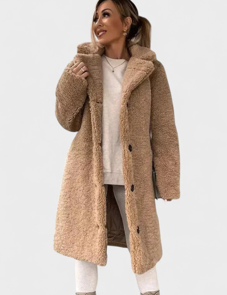 Birgitte™ | Casaco teddy elegante com design luxuoso