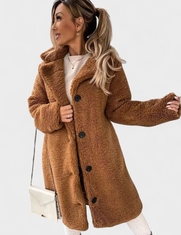 Birgitte™ | Casaco teddy elegante com design luxuoso
