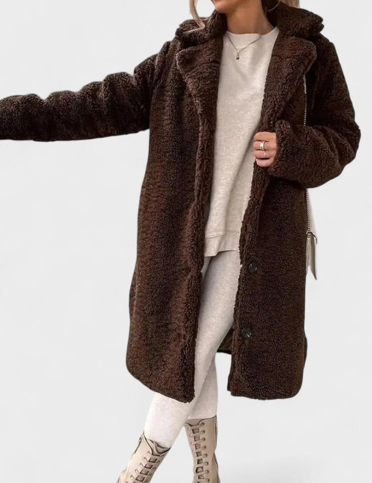 Birgitte™ | Casaco teddy elegante com design luxuoso