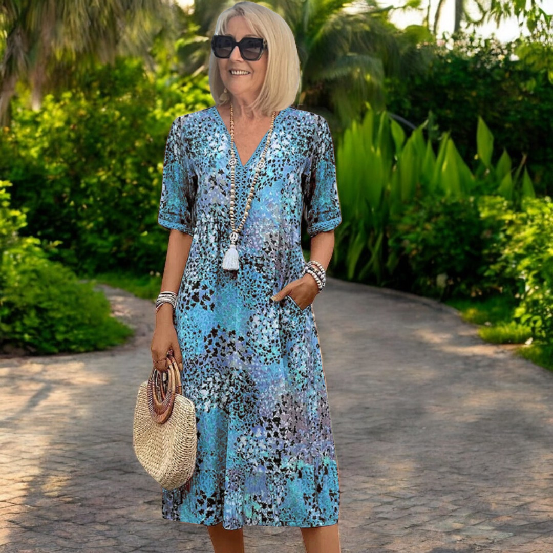 Íris – Vestido leve e fluido com efeito sedutor