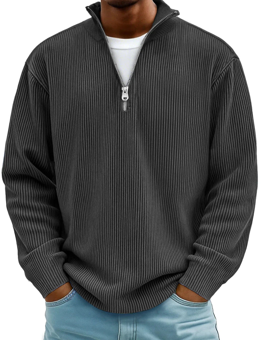 Calix™ | Pullover moderno para homens com fecho no meio