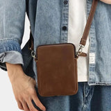 Carl™ | Bolsa de ombro minimalista em pele