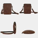 Carl™ | Bolsa de ombro minimalista em pele
