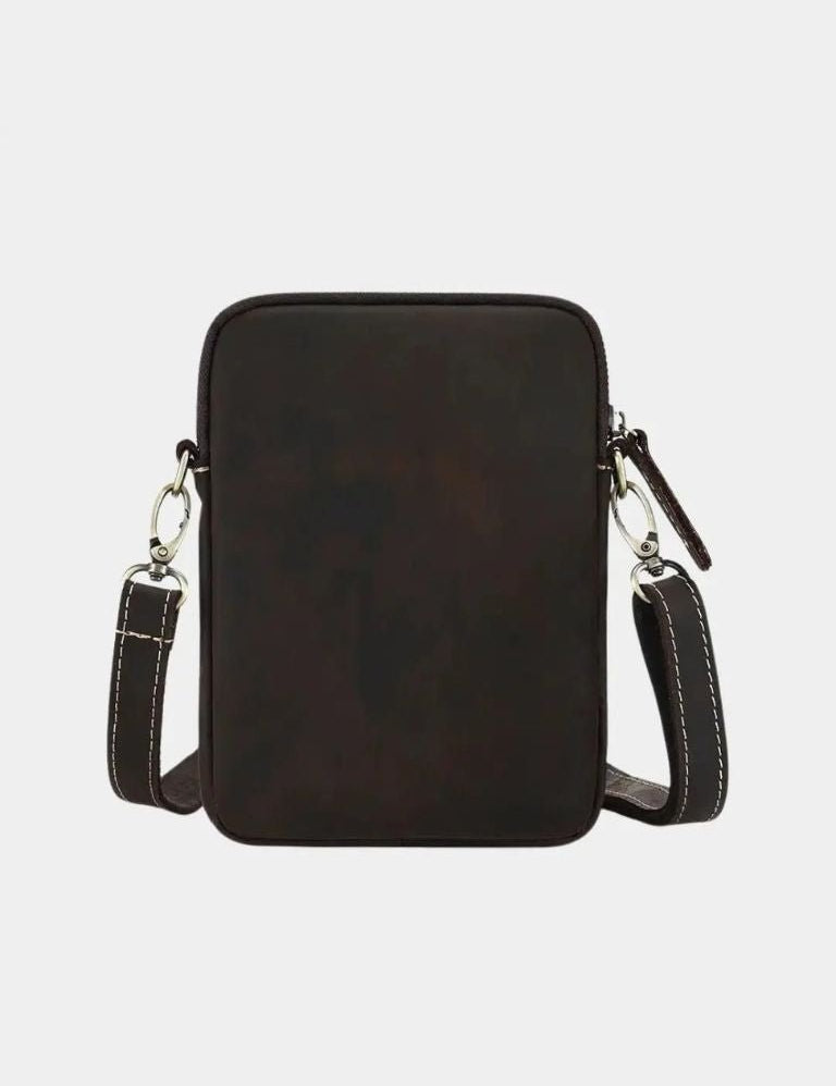 Carl™ | Bolsa de ombro minimalista em pele