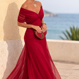Margarida - Vestido maxi com decote em V