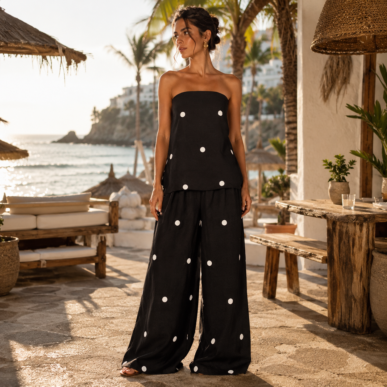 Melania - Conjunto Elegante com Cintos