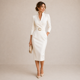 Teresa - Vestido preto com cintura