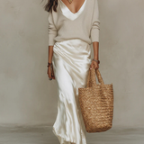Anais – Elegante vestido midi de cetim