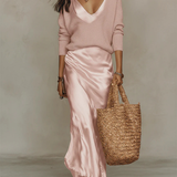 Elena | Vestido midi com pulôver incluído