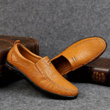 Mocassins elegantes de couro