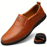Mocassins elegantes de couro