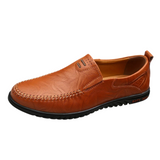 Mocassins elegantes de couro